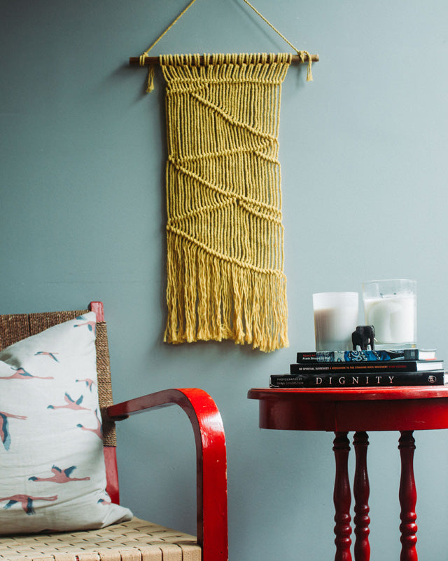 Masaya Macrame Wall Hang | Yellow